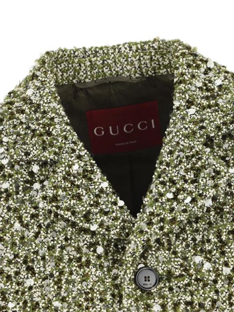 Gucci sequin-embellished jacket - Green