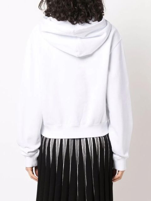 Off-White rhinestone-embellished logo hoodie