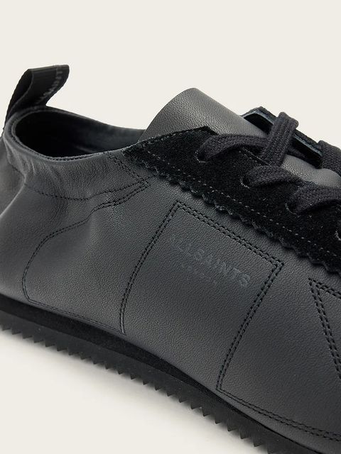 AllSaints sneakersy skórzane Kenny Runner damskie kolor czarny W116FC