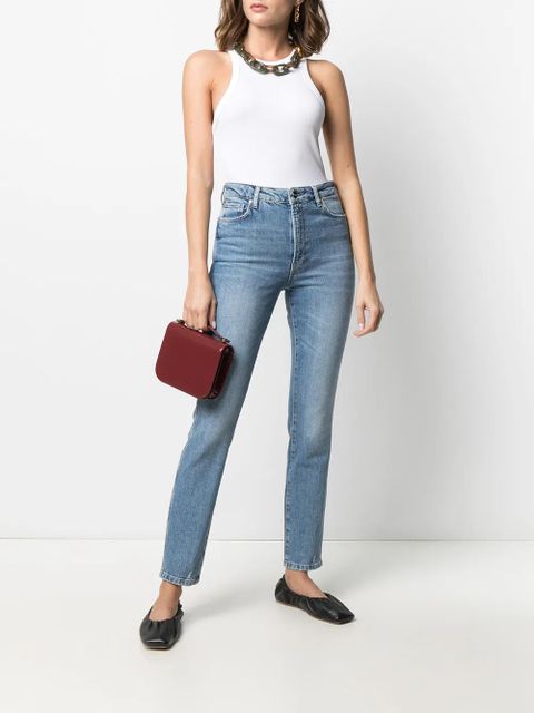 ANINE BING Eva organic cotton tank top - White