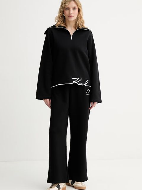Karl Lagerfeld spodnie dresowe damskie z wiskozą - zdjęcie produktu nr 1