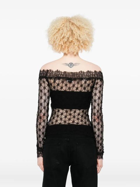 ISABEL MARANT floral-lace top - Black