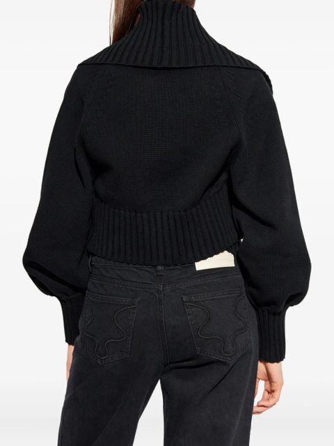 Cult Gaia COREY balloon-sleeve cardigan - Black