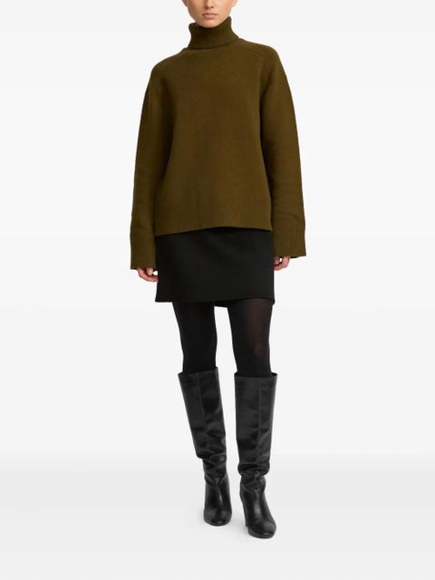 Yves Salomon turtleneck wide-cuff sweater - Green - zdjęcie produktu nr 2