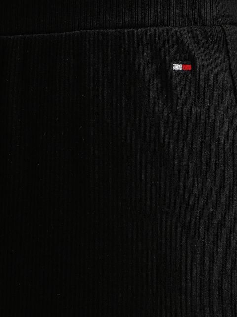 Tommy Hilfiger spodnie piżamowe damskie kolor czarny gładkie UW0UW06074