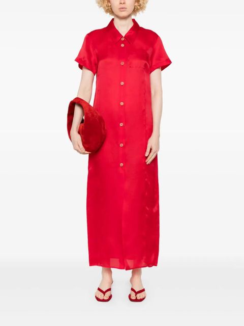 KHAITE Effy maxi dress - Red - zdjęcie produktu nr 2