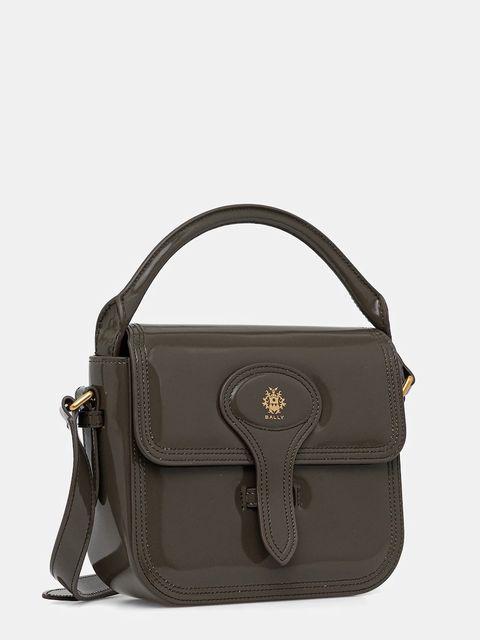 Bally torebka skórzana kolor zielony WAS02P