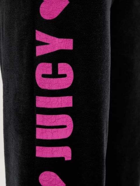 Juicy Couture spodnie dresowe Angel damskie kolor czarny z nadrukiem JCNBJ126454