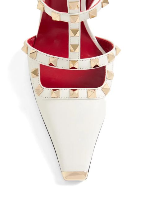 Valentino Garavani Rockstud kidskin pumps 100mm - White