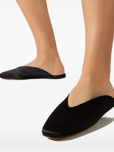 Le Monde Beryl almond-toe mules - Black