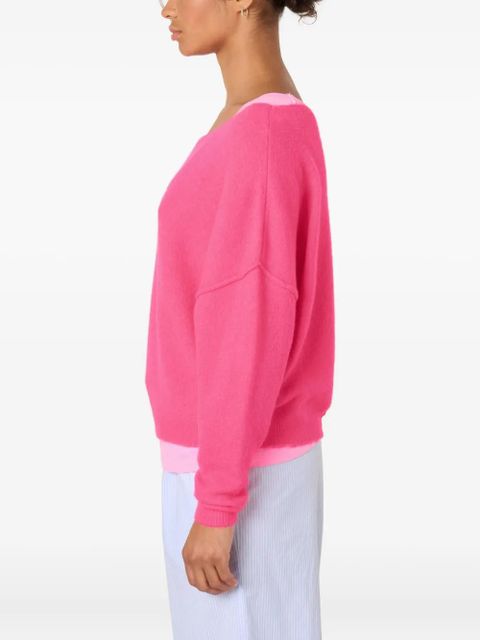 American Vintage Damsville boat-neck sweater - Pink