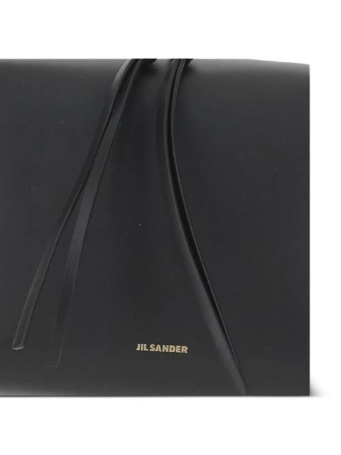 Jil Sander leather shoulder bag - Black