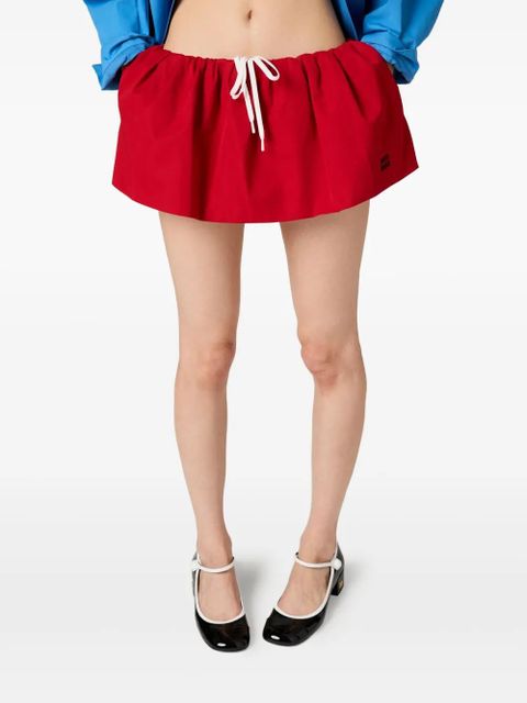 Miu Miu poplin mini skirt - Red