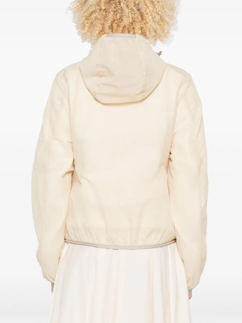 Moncler Edasic logo-patch jacket - Neutrals