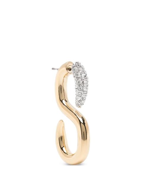 Swarovski S-shape earrings - Gold - zdjęcie produktu nr 1
