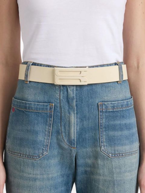 Victoria Beckham Jumbo Frame leather belt - Neutrals - zdjęcie produktu nr 2