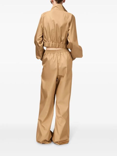 AREA crystal-embellished jacket - Brown