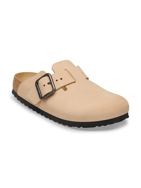 Birkenstock klapki nubukowe Boston - zdjęcie produktu nr 1