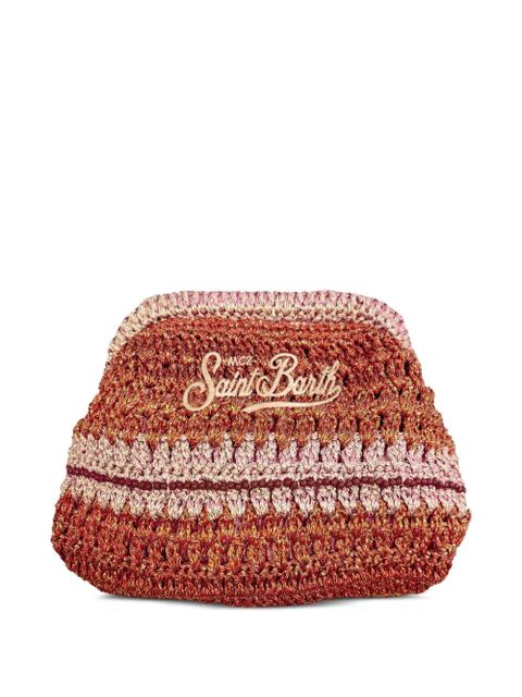 MC2 Saint Barth crochet print clutch bag - Brown - zdjęcie produktu nr 1