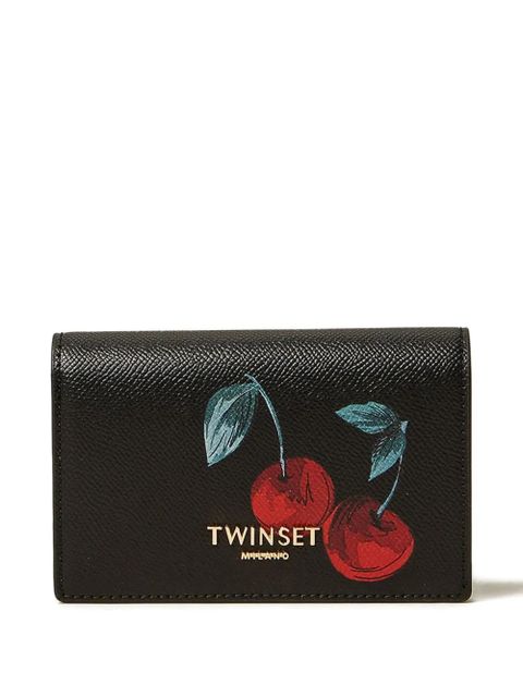 TWINSET cherry-print wallet - Black - zdjęcie produktu nr 1