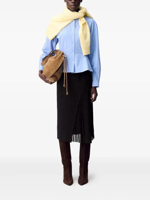 Claudie Pierlot pleated-panel skirt - Black - zdjęcie produktu nr 2