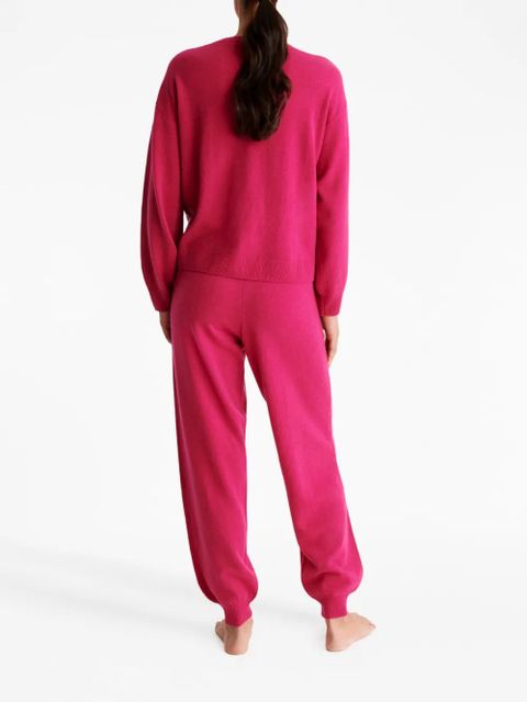 ERES Star wool-cashmere track pants - Pink