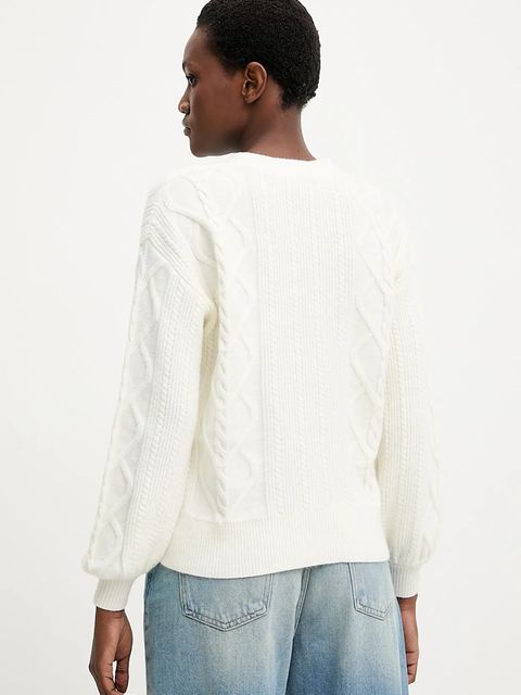 Answear.LAB kardigan z kaszmirem damski kolor beżowy