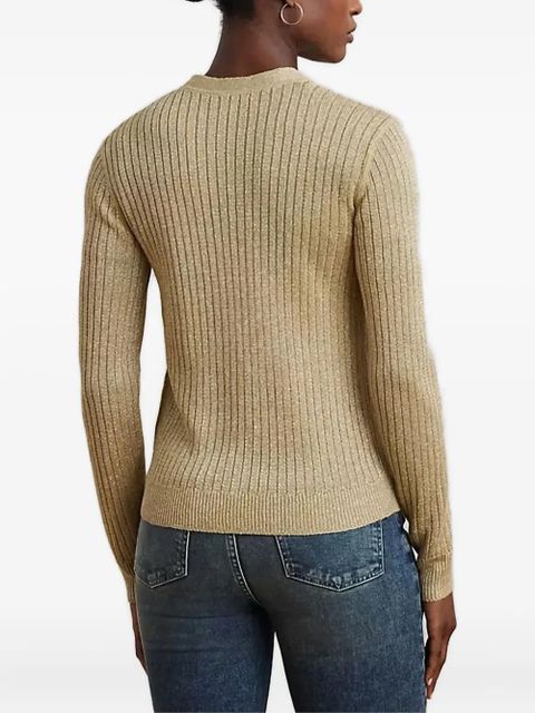 Lauren Ralph Lauren ribbed button cardigan - Neutrals