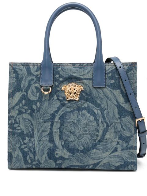 Versace small Barocco La Medusa tote bag - Blue - zdjęcie produktu nr 1