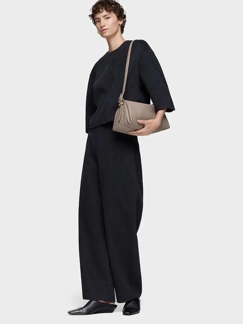 Tous torebka skórzana FOLD kolor szary 2002306744