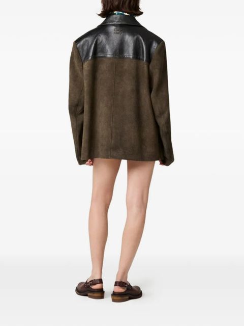 Miu Miu suede jacket - Brown