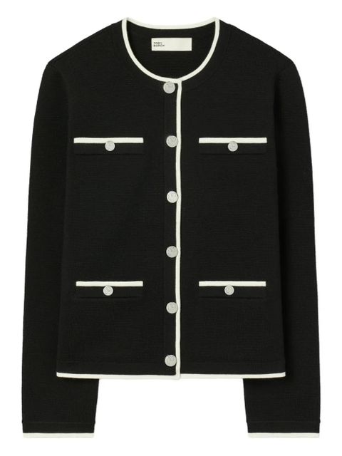 Tory Burch Kendra buttoned cardigan - Blue - zdjęcie produktu nr 1