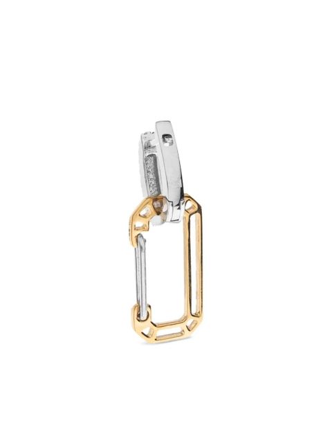 EÉRA 18K white and yellow gold Anima Small single earring - Silver