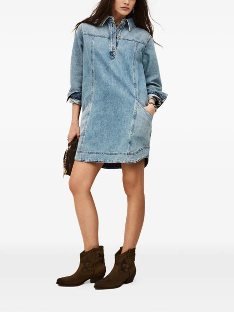 Ba&Sh Tona buttoned denim dress - Blue - zdjęcie produktu nr 2