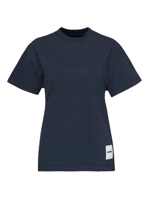 Jil Sander logo-patch T-shirt - Blue - zdjęcie produktu nr 1
