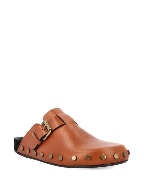 ISABEL MARANT buckle-fastening studded sandals - Brown