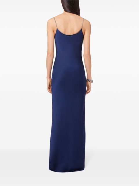 Rabanne chain-straps maxi dress - Blue