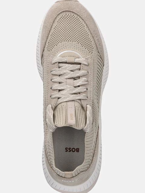 BOSS sneakersy TTNMEVO damskie kolor beżowy 50536413