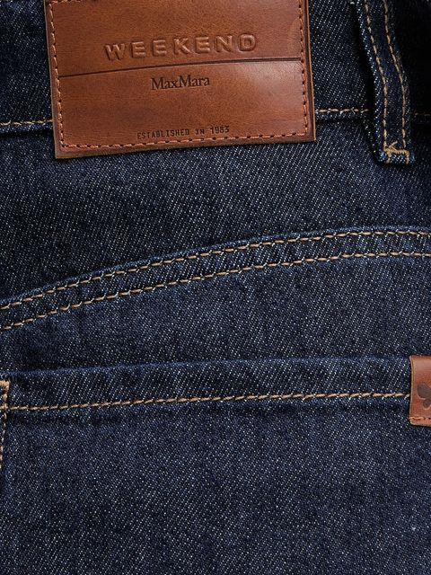 Weekend Max Mara jeansy VEGA damskie kolor granatowy 2615181041600