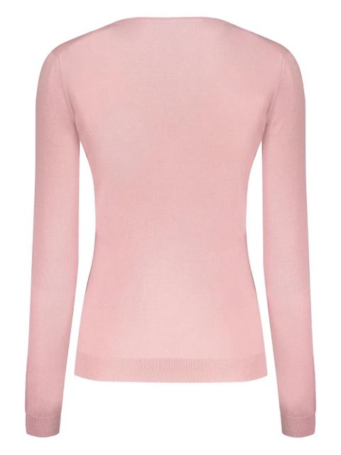 Valentino Garavani logo-detail crew-neck sweater - Pink - zdjęcie produktu nr 2