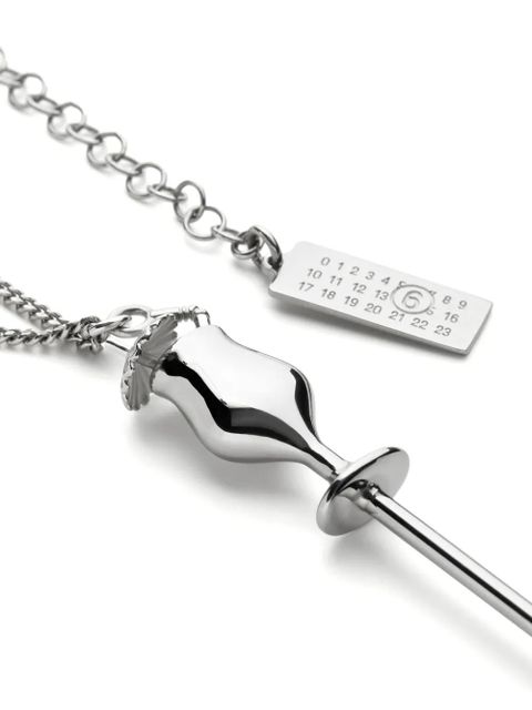 MM6 Maison Margiela cocktail pendant necklace - Silver