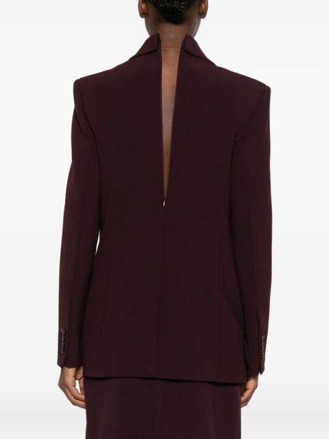 Victoria Beckham wool-blend blazer - Red