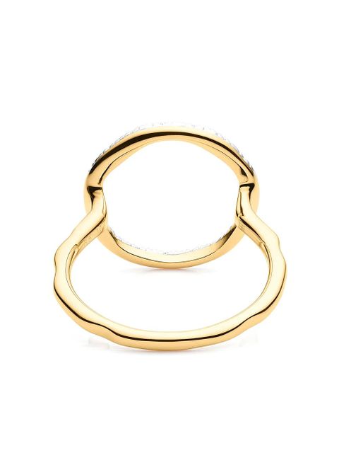 Monica Vinader Riva circle diamond ring - Gold