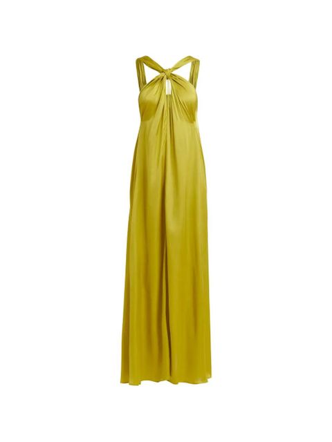 Essentiel Antwerp halterneck A-line dress - Yellow - zdjęcie produktu nr 1