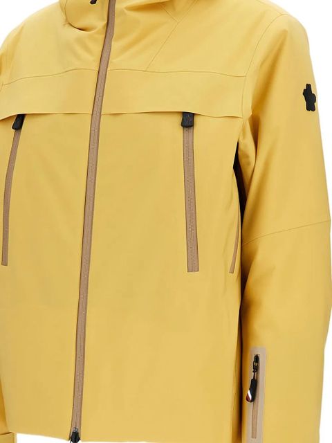Moncler Grenoble integrated-hood zip jacket - Yellow