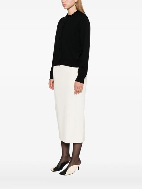 Jil Sander virgin wool cardigan - 001 BLACK