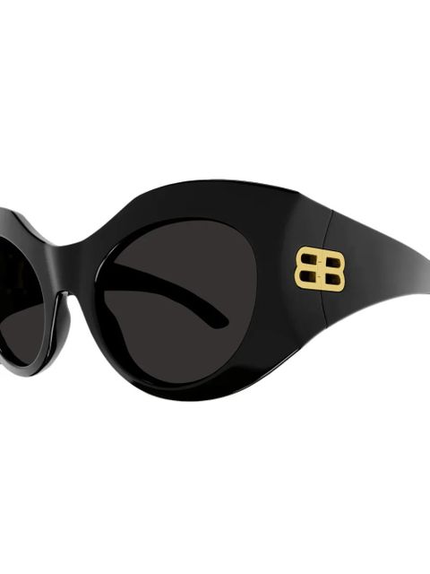 Balenciaga Eyewear logo-print sunglasses - Black - zdjęcie produktu nr 2