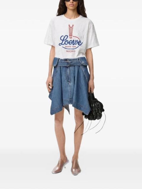 LOEWE belted cargo mini skirt - Blue - zdjęcie produktu nr 2