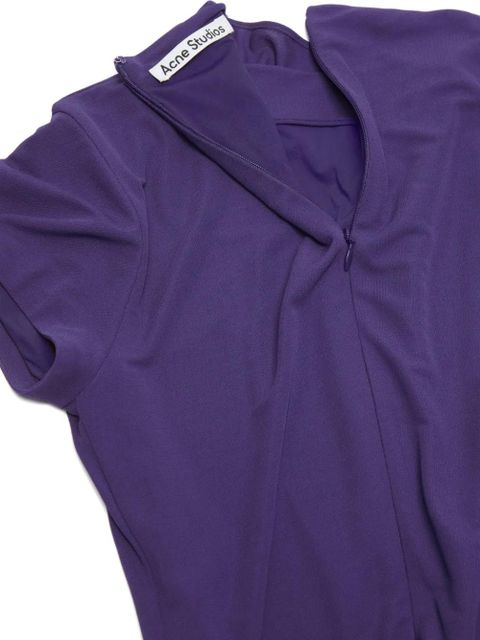 Acne Studios draped asymmetric dress - Purple
