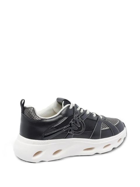 PINKO logo-detail mesh-upper sneakers - Black
